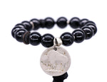 Load image into Gallery viewer, SKO Buffs bracelet with tourmaline and a&quot; buffalo nickel&quot; coin
