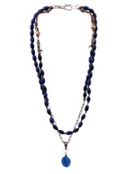 Load image into Gallery viewer, Lapis necklace with kyanite
