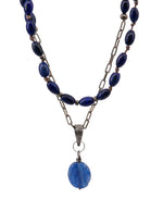 Load image into Gallery viewer, Lapis necklace with kyanite
