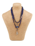 Load image into Gallery viewer, Lapis necklace with kyanite
