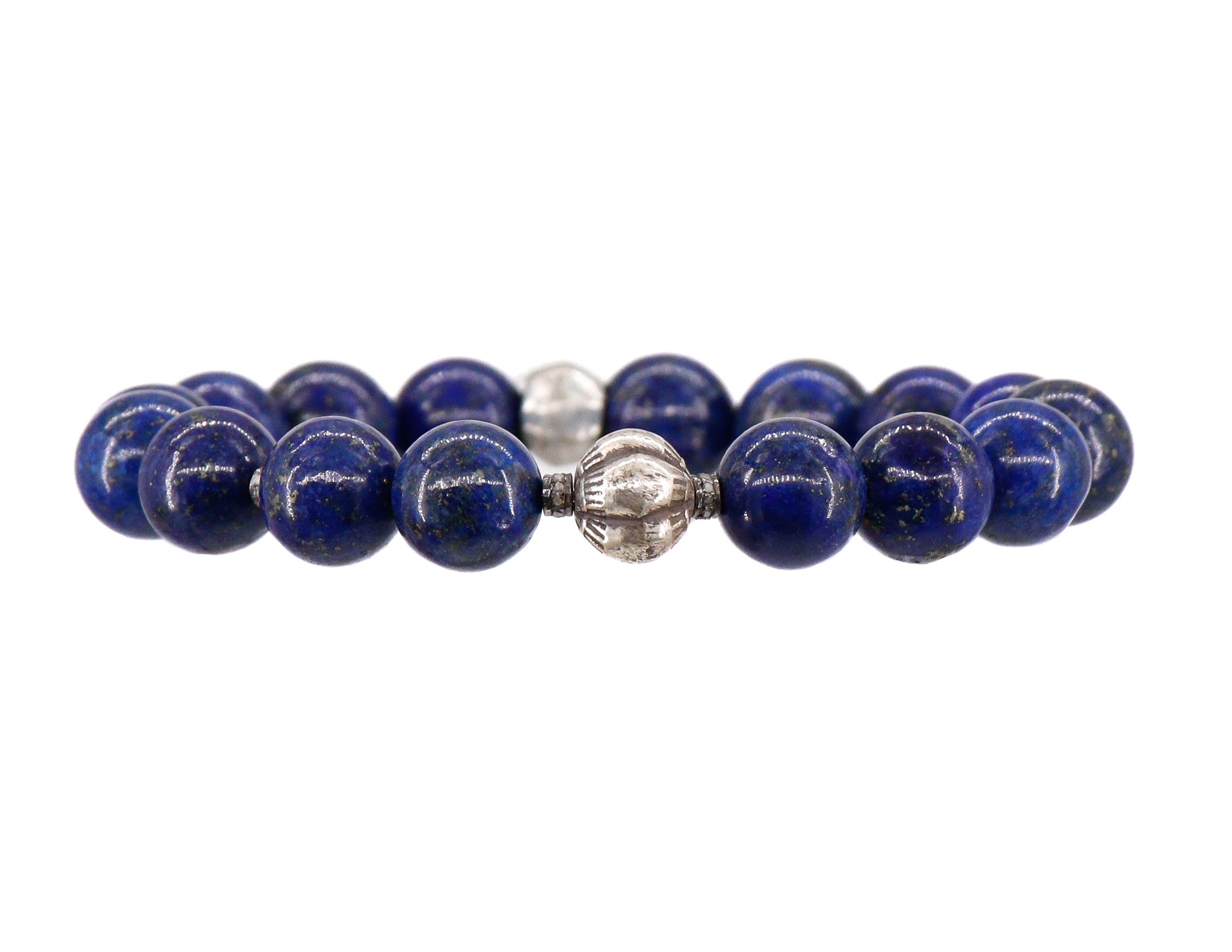 Lapis and sterling silver bracelet