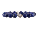 Load image into Gallery viewer, Lapis and sterling silver bracelet
