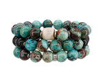 Load image into Gallery viewer, Chrysocolla and tourmaline bracelet
