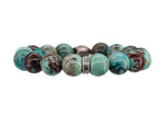Load image into Gallery viewer, Chrysocolla bracelet with sterling silver
