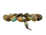 Load image into Gallery viewer, Lodolite and Campitos turquoise bracelet
