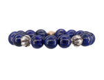 Load image into Gallery viewer, Lapis and vintage sterling silver bracelet
