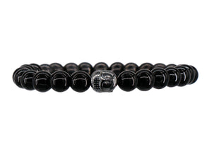 Men's tourmaline bracelet with a Buddha bead