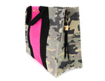 Load image into Gallery viewer, Canvas camouflage small crossbody tote bag
