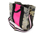 Load image into Gallery viewer, Canvas camouflage small crossbody tote bag
