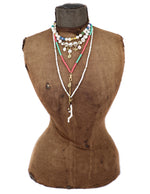 Load image into Gallery viewer, Pearl choker with African trade beads
