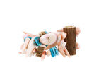 Load image into Gallery viewer, Coral with Sleeping Beauty turquoise cuff
