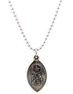 Sacred heart medal and diamond necklace