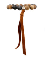 Load image into Gallery viewer, Sandalwood and matte labradorite bracelet
