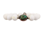 Load image into Gallery viewer, Conch shell and turquoise bracelet
