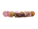Load image into Gallery viewer, Pink opal with sandalwood and pink African bead bracelet
