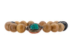 Load image into Gallery viewer, Sandalwood and chrysocolla bracelet
