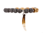 Load image into Gallery viewer, Men’s buffalo and sandalwood bracelet
