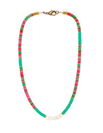 Load image into Gallery viewer, African vinyl necklace
